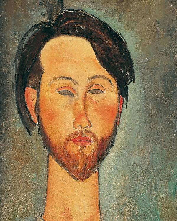 Amedeo Modigliani, Ritratto di Zborowski (1916), olio su tela